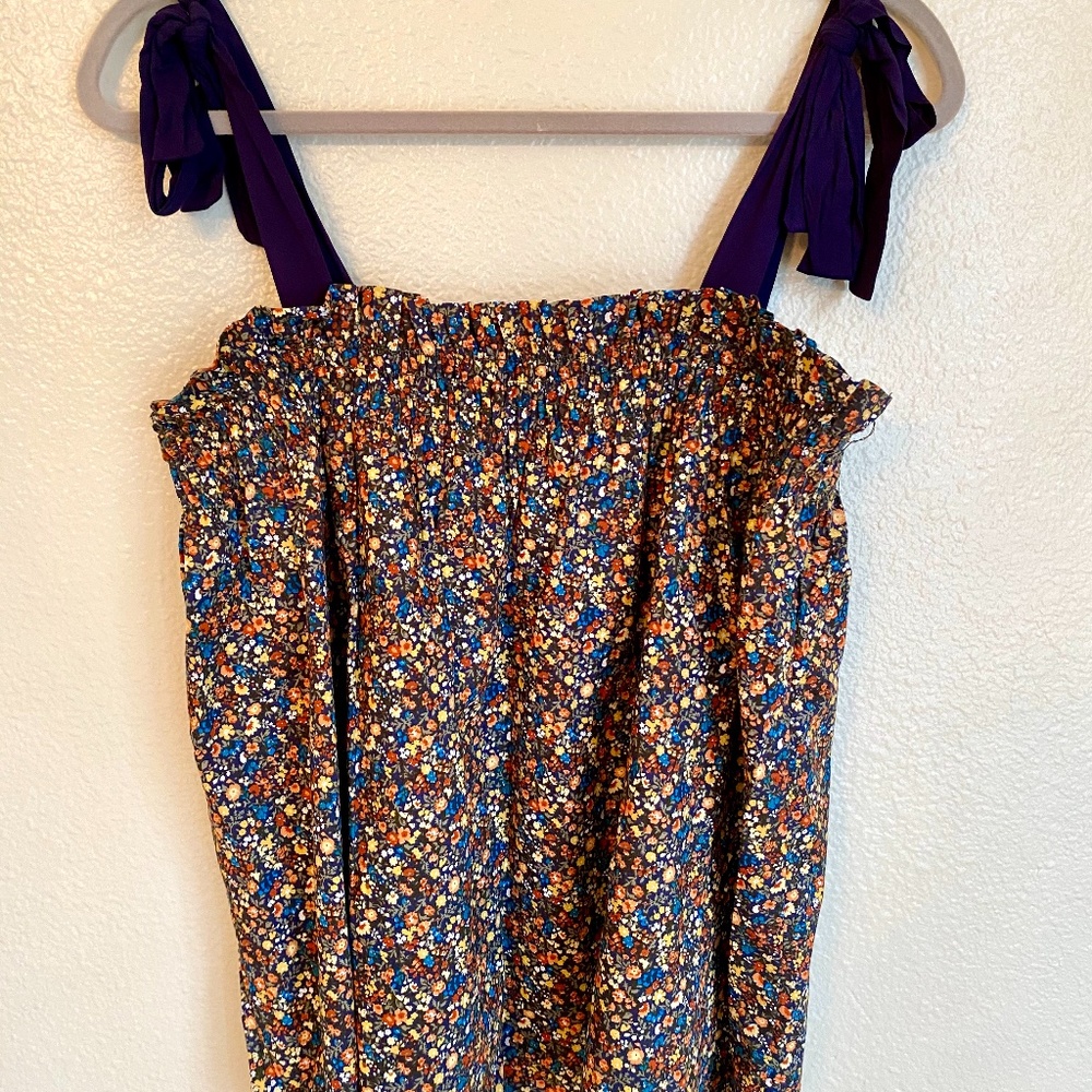 Sugarlips Floral Patterned Tank Top EUC